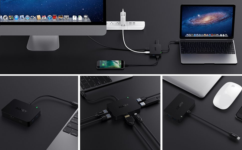 Aukey USB-C Hub, $30 with code AUKEYCBD